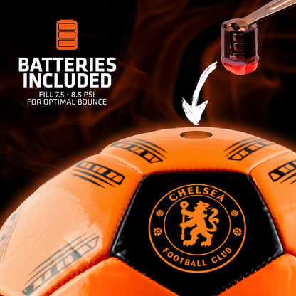 Chelsea Light Up LED Football Size 5 with Impact-Activated Lights