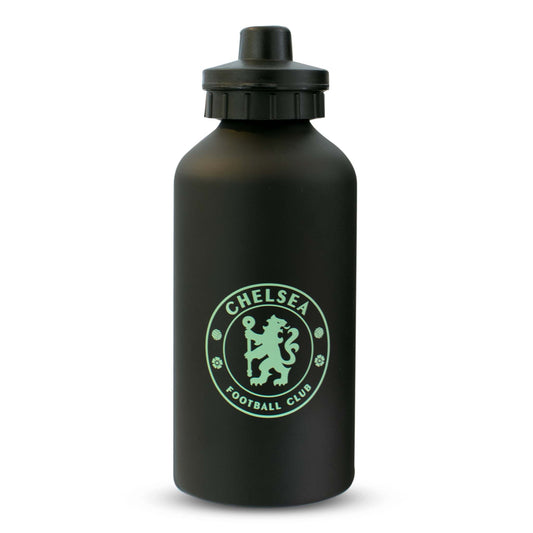 Chelsea F.C. 500ml Aluminium Water Bottle - Black and Mint
