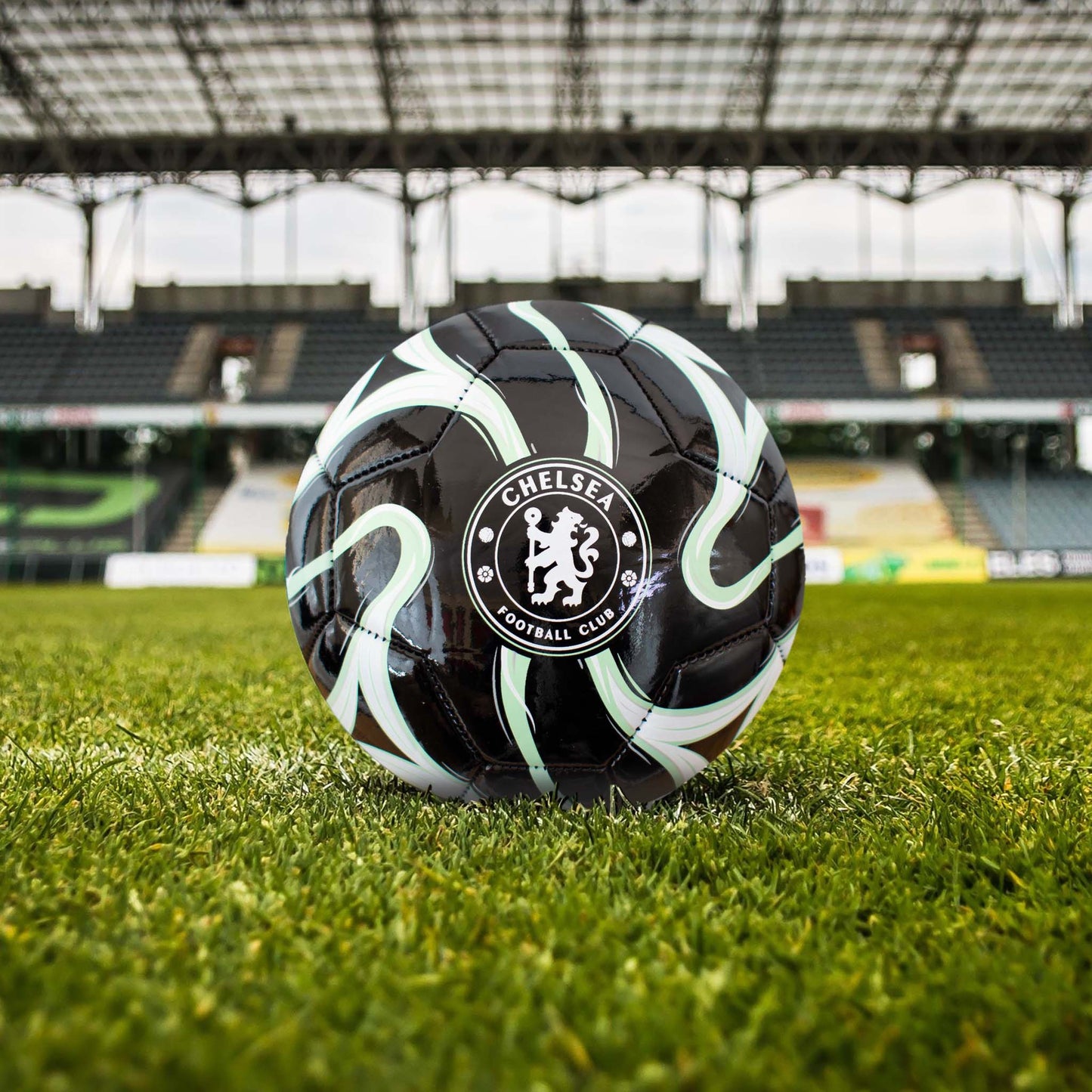 Chelsea F.C Cosmos Size 1 Football - Black
