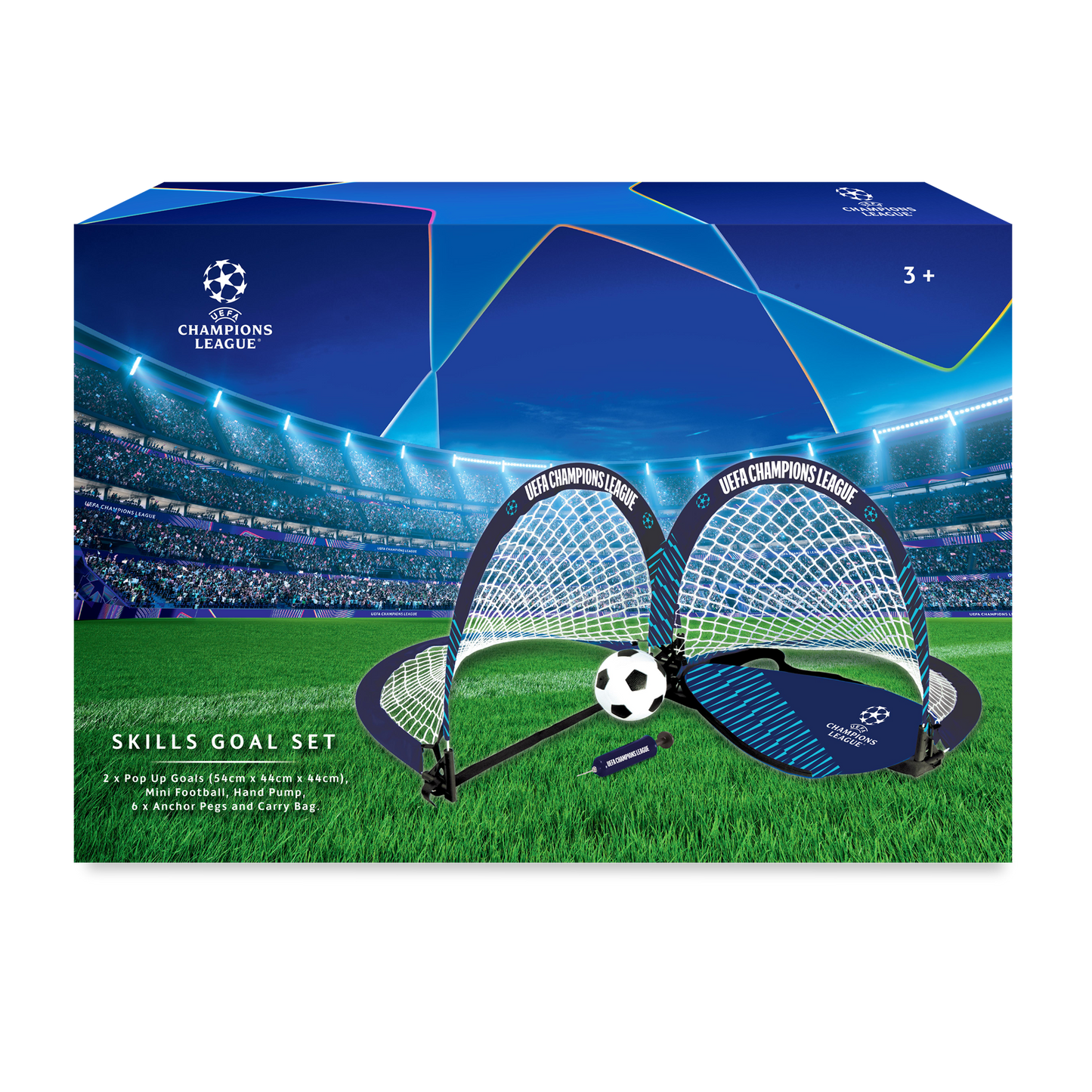 Hy-Pro Officially Licensed UEFA Champions League Skills Goal Set