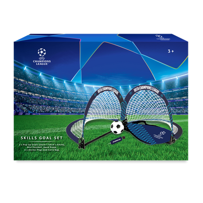 Hy-Pro Officially Licensed UEFA Champions League Skills Goal Set