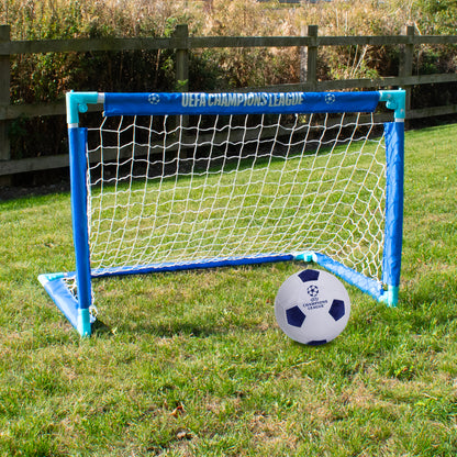 UEFA Champions League Portable Goal Set – 3ft x 2ft Pop Up Football Goal