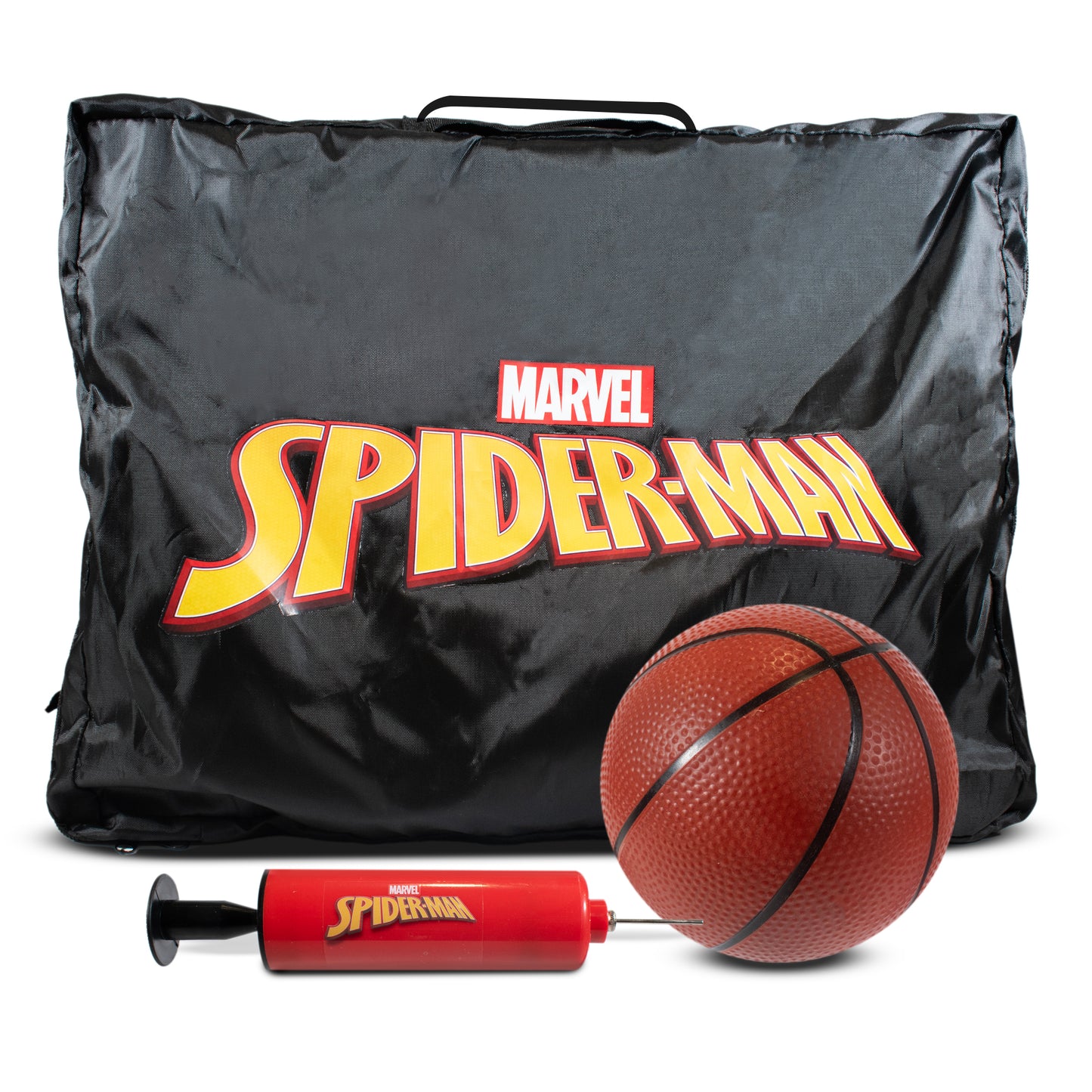 Hy-Pro Officially Licensed Spiderman Over The Door Basketball Set - Marvel Gift, Mini Basketball & Pump Included