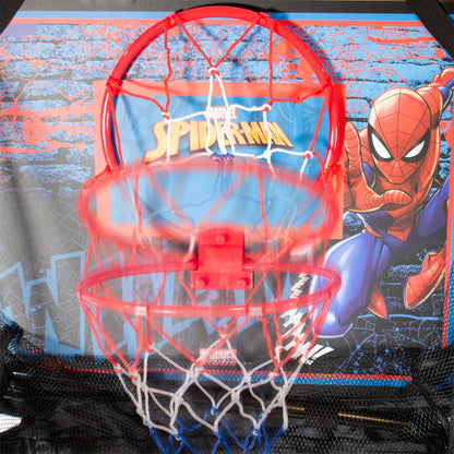 Hy-Pro Officially Licensed Spiderman Over The Door Basketball Set - Marvel Gift, Mini Basketball & Pump Included