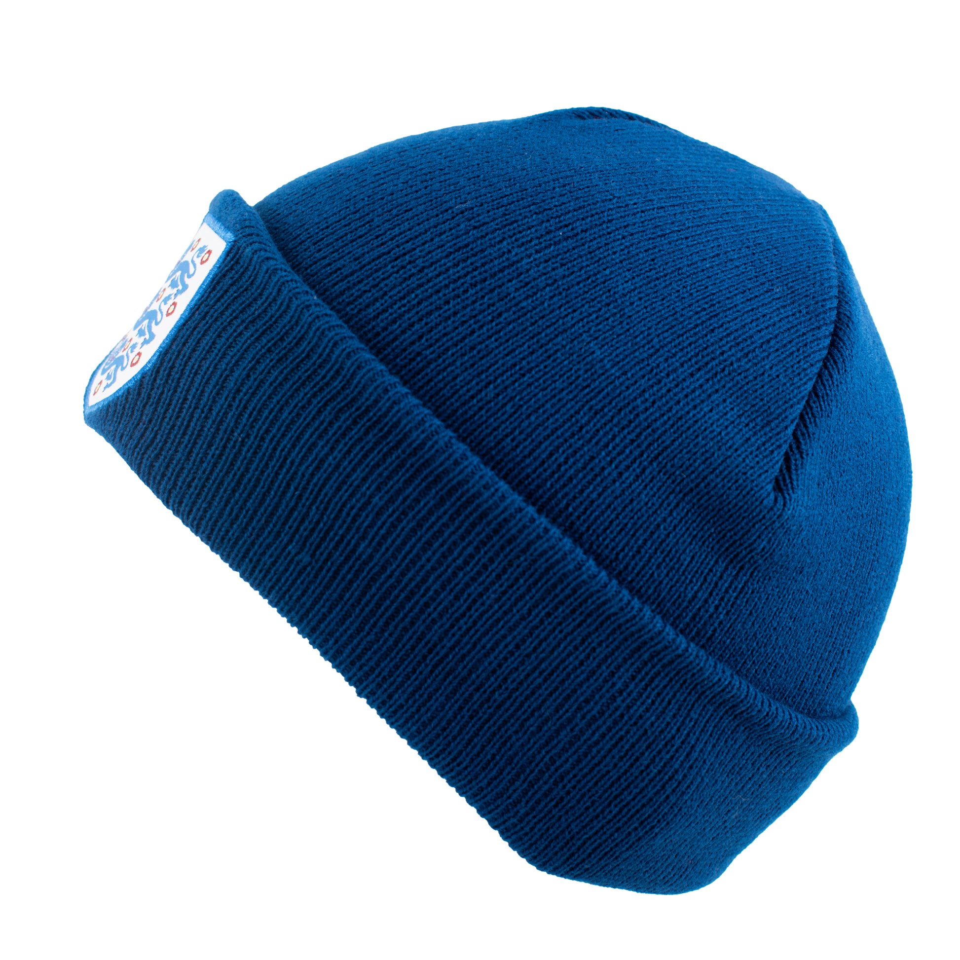 Officially Licensed England beanie with 3 lions crest by Hy-Pro Sports on a white background