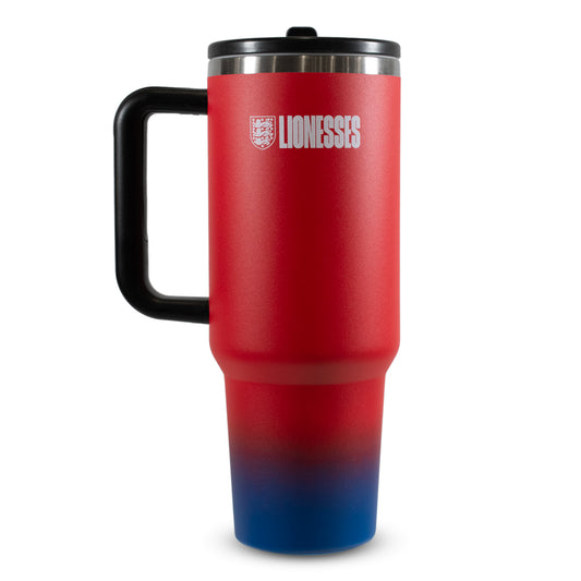Hy-Pro Officially Licensed Lionesses 40oz/1.18 L Thermal Flask & Handle - Metal Water Bottle with Straw
