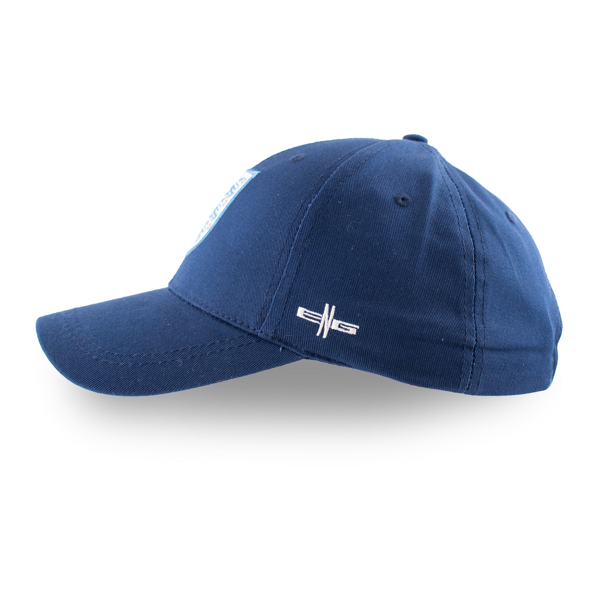 Officially licensed 3 lions hat in Navy with 3 lions crest on a white background