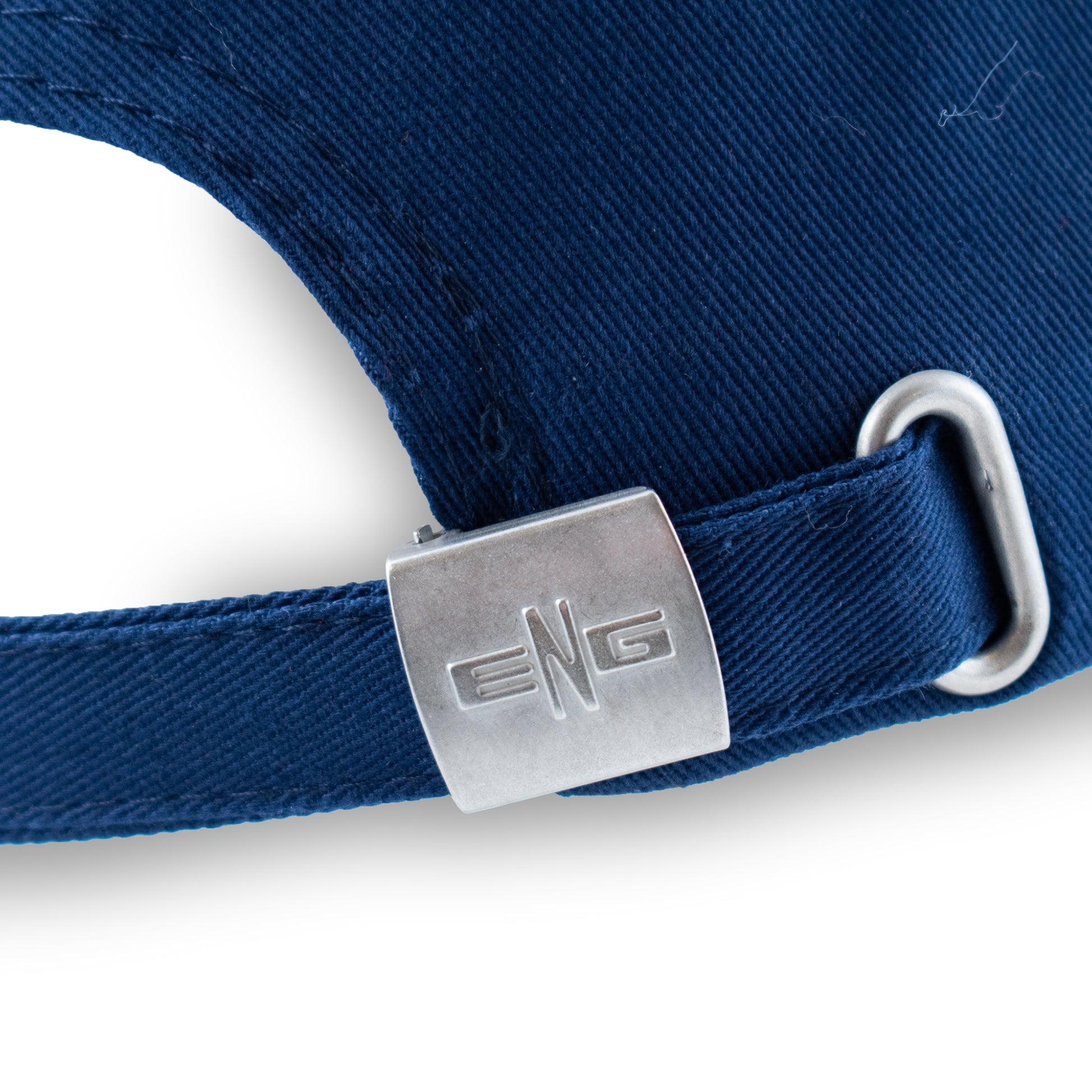 Close up Of ENG branding on the officially licensed England cap inn Navy