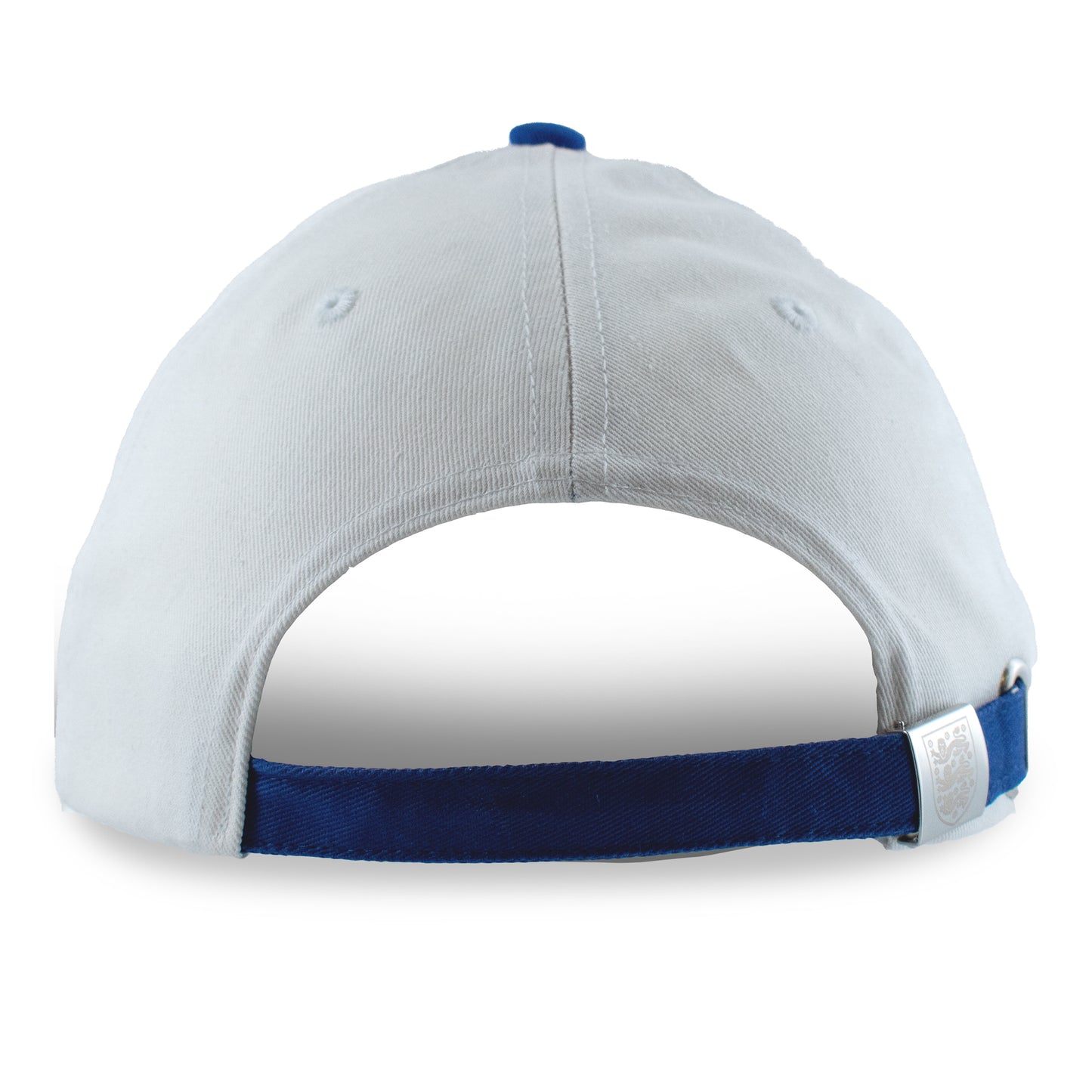 Officially licensed England cap in blue and white by Hy-Pro Sports on a white background