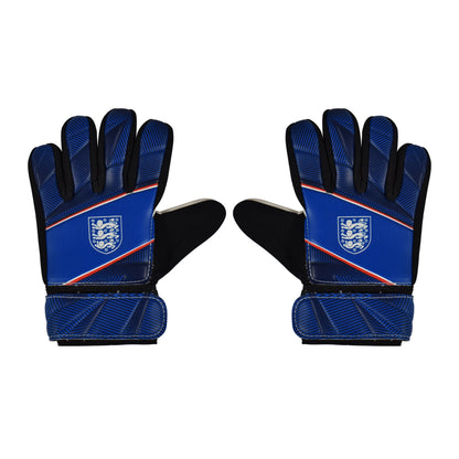 2 Official England 3 lions goal keeper gloves by Hy-Pro Sports on a white background