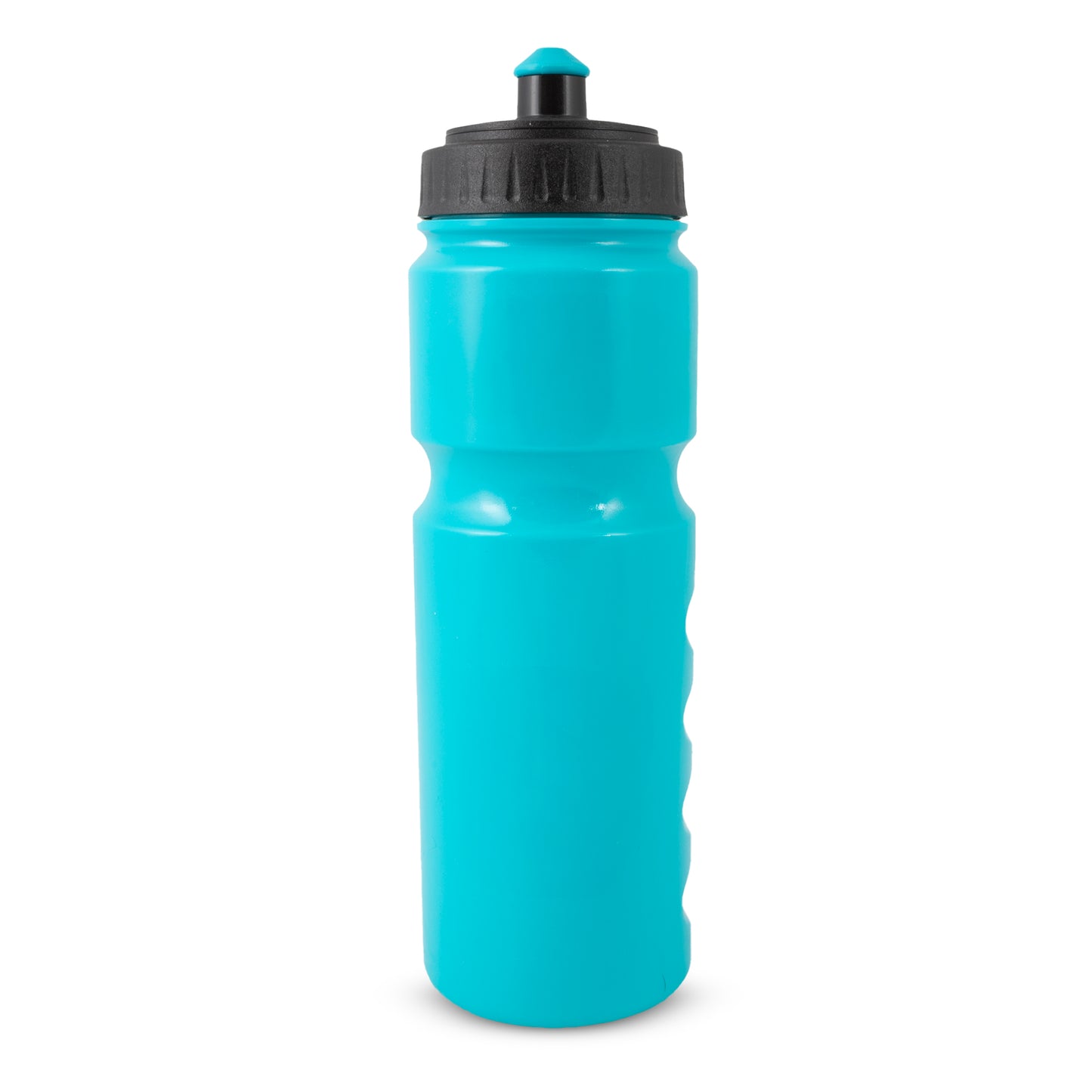 BACK VIEW OF FIFA WORLD CUP 2026 WATER BOTTLE IN AQUA ON A WHITE BACKGROUND