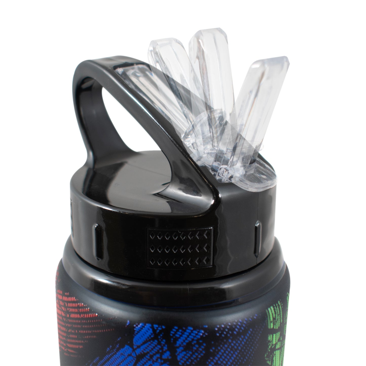 FIFA WORLD CUP 2026 750ML ALUMINIUM WATER BOTTLE BY HY-PRO SPORTS WITH STRAW ON A WHITE BACKGROUND 