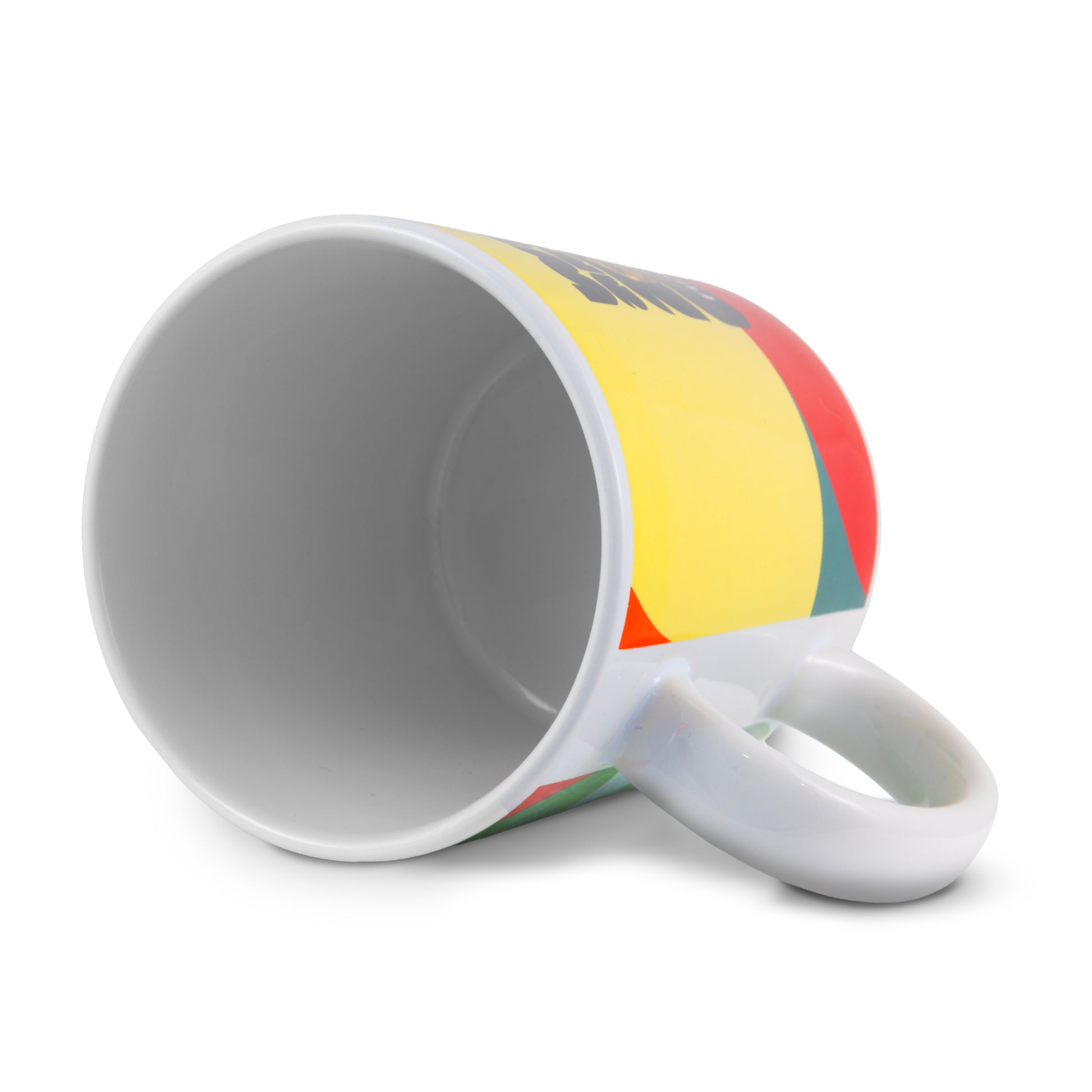 OFFICIAL FIFA WORLD CUP 2026 CERAMIC MUG WITH WE ARE 26 BRANDING ON A WHITE BACKGROUND.