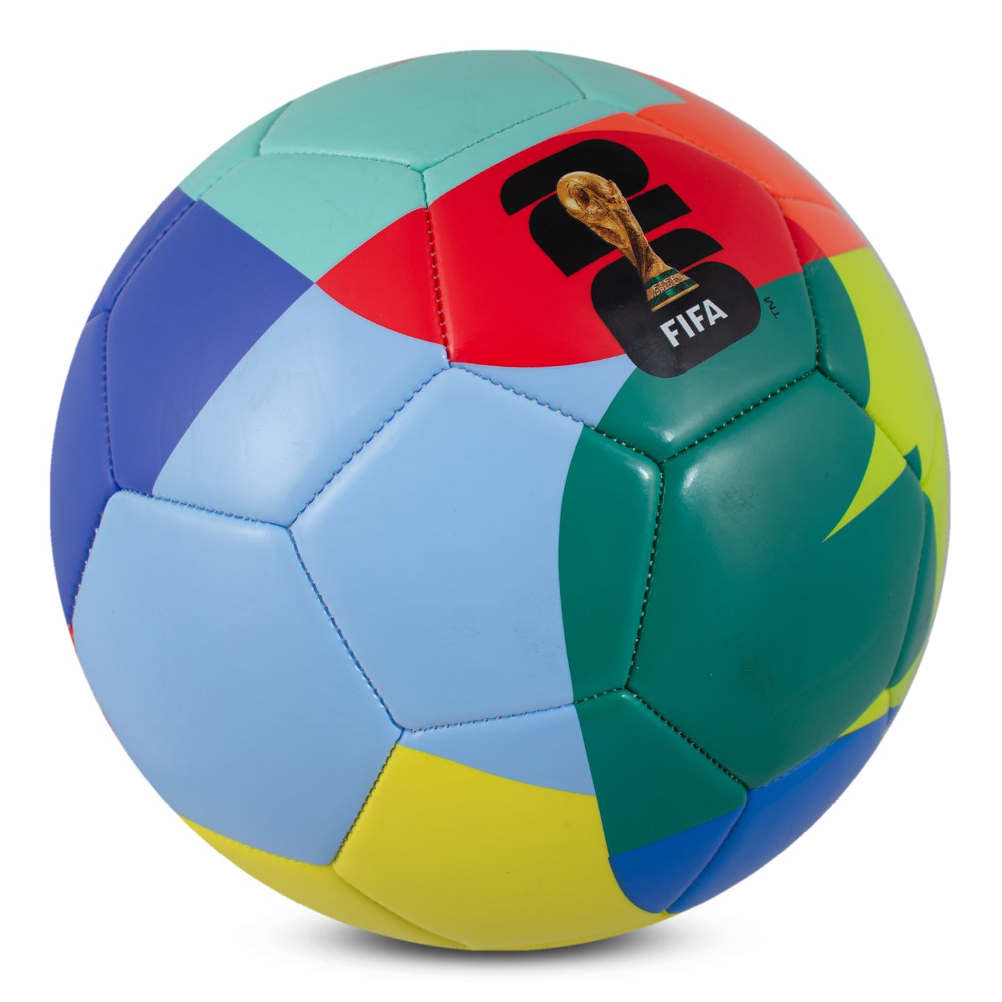 OFFICIALLY LICENSED FIFA WORLD CUP 2026 SIZE 5 SIGNMA FOOTBALL BY HY-PRO SPORTS ON A WHITE BACKGROUND