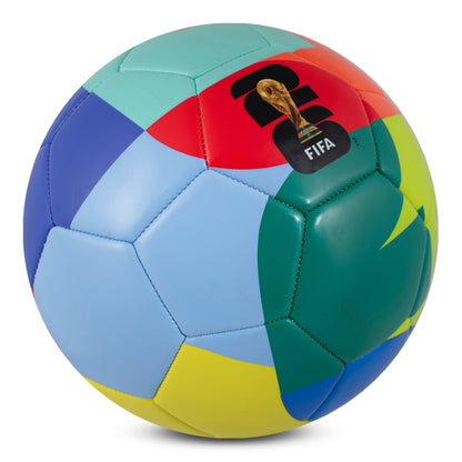 OFFICIALLY LICENSED FIFA WORLD CUP 2026 SIZE 5 SIGNMA FOOTBALL BY HY-PRO SPORTS ON A WHITE BACKGROUND