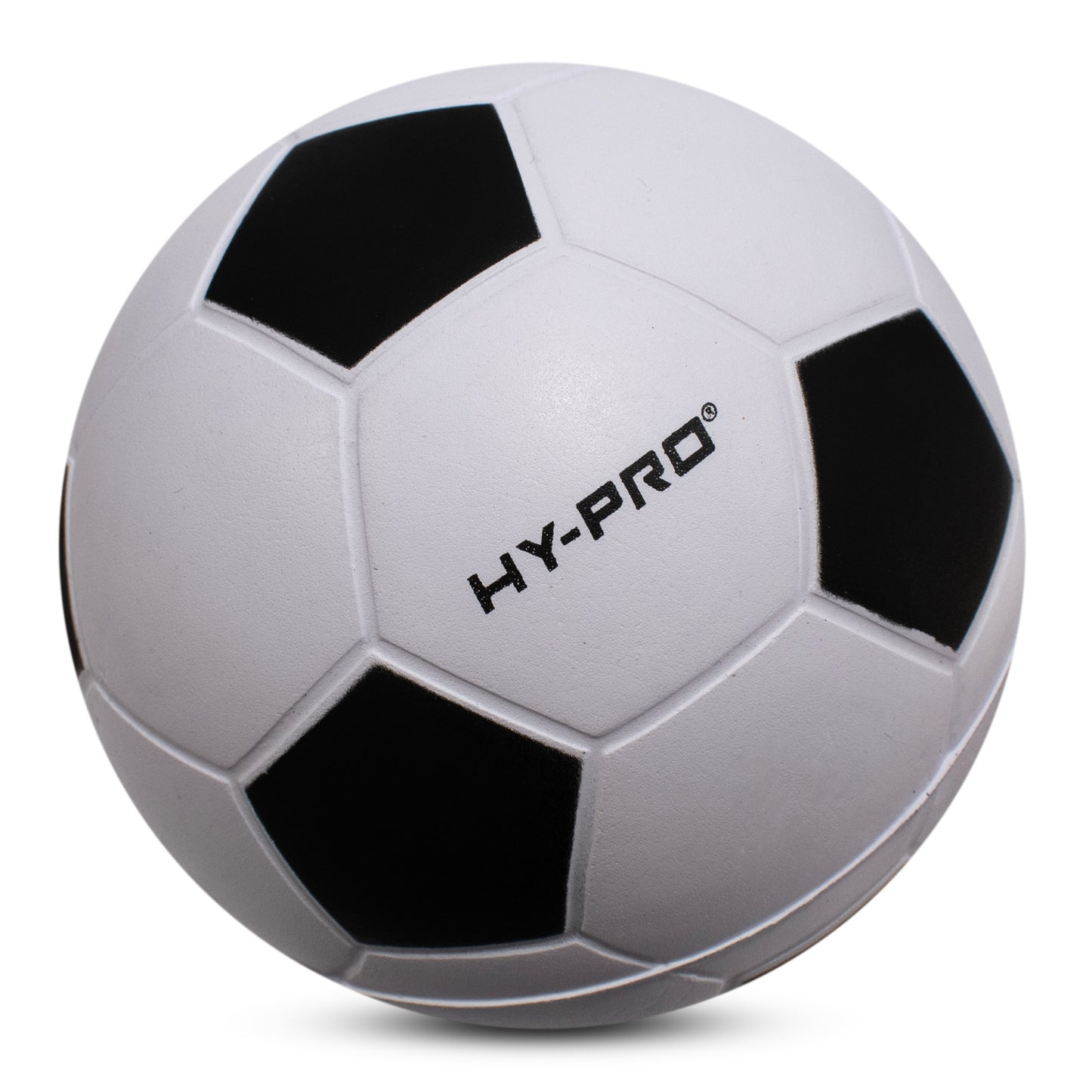 Hy-Pro foam football toys on a white background