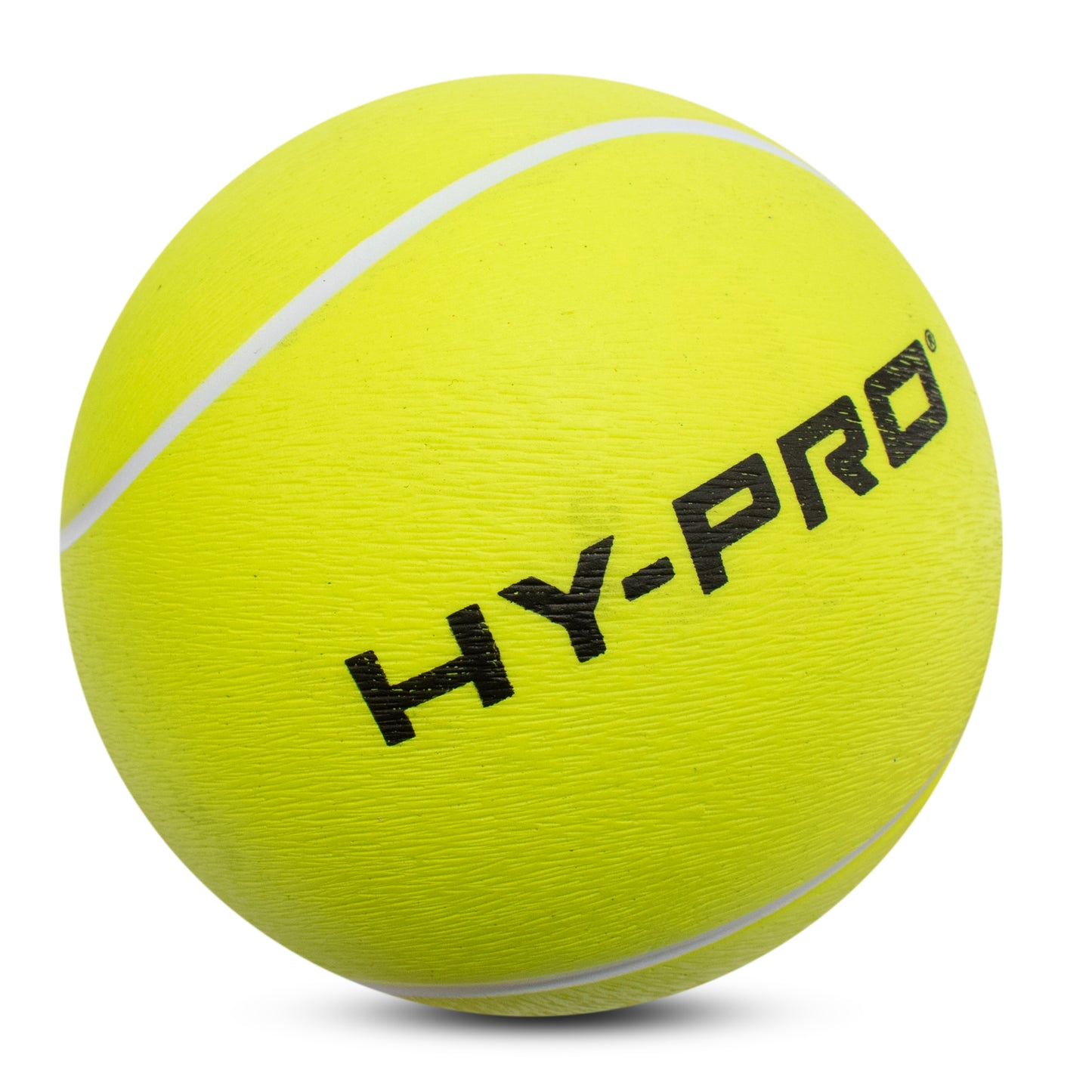 Hy-Pro foam tennis ball on a white background