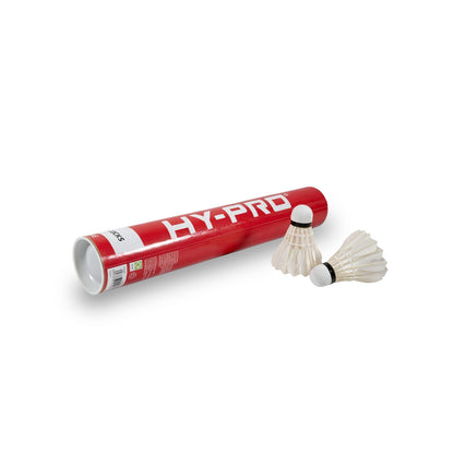 Hy-Pro Badminton Duck Feather Shuttlecocks | 12 Pack with Cork Head
