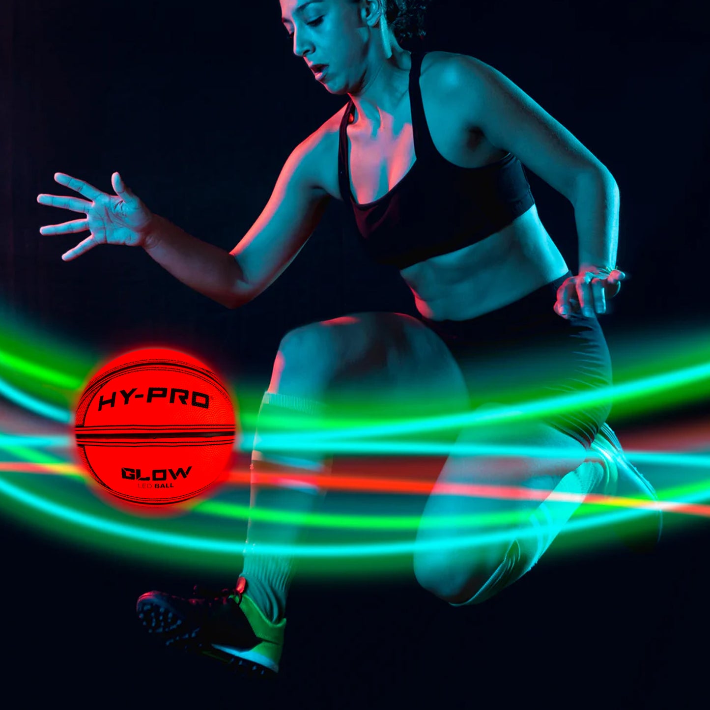 Hy-Pro Size 7 LED Basketball With Pump