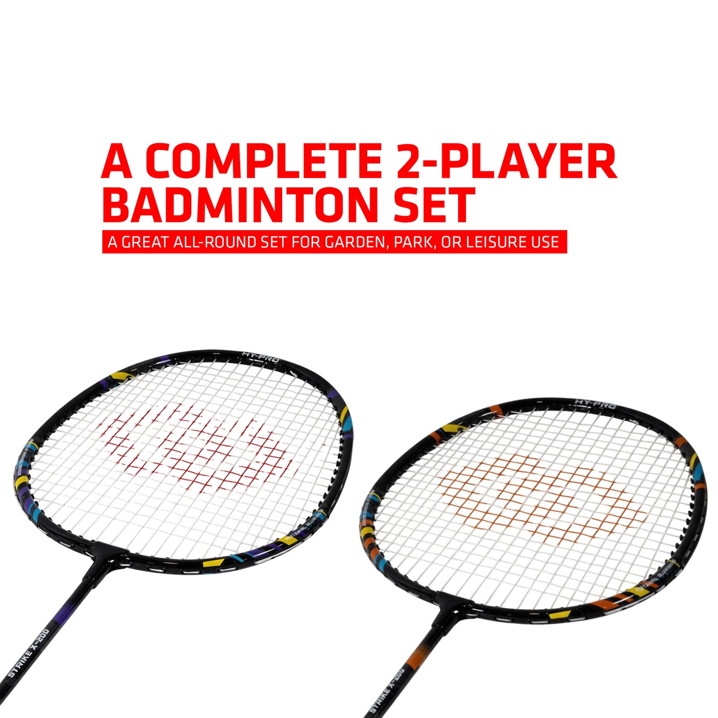 Hy-Pro 2 Person Aluminium Badminton Set