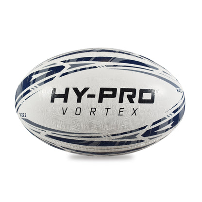 Hy-Pro Vortex Rugby Match Ball on a white background