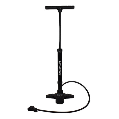 Foldable pump perfect for balls, pools, bikes and all inflatables on a white background