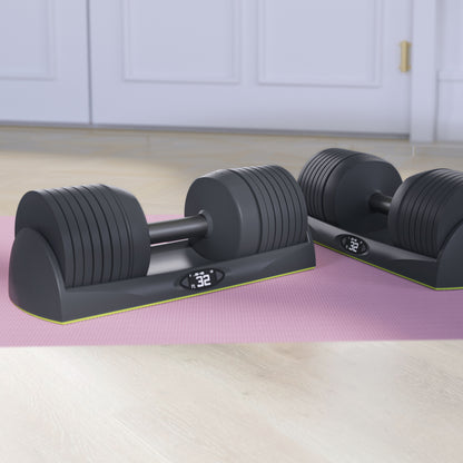 JAXJOX Adjustable Dumbbells - 22.70 KG Gym Fitness Home Exercise Fast Charging (Pair)