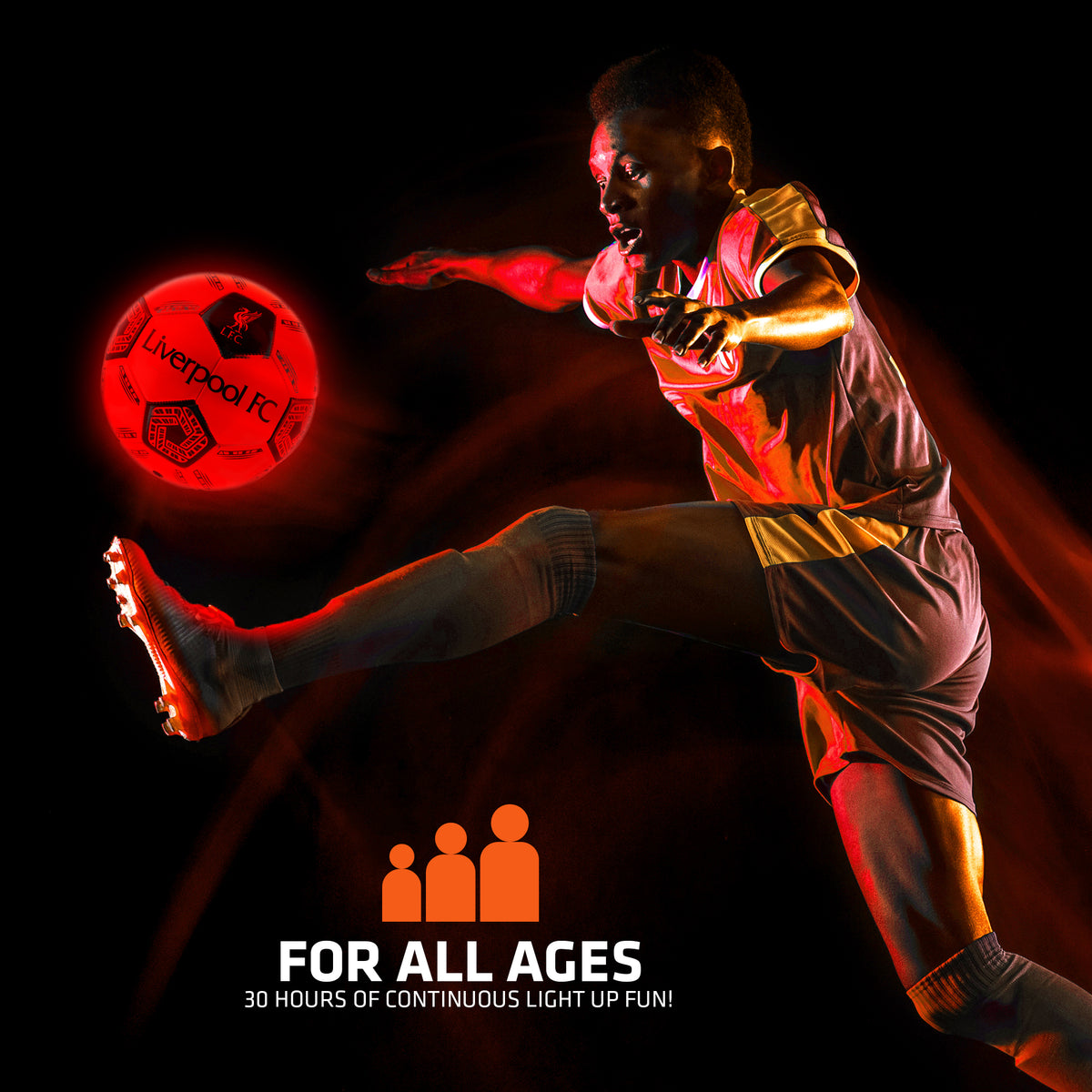 Hy-Pro Light Up Liverpool LED Football Size 5 with Impact-Activated Lights