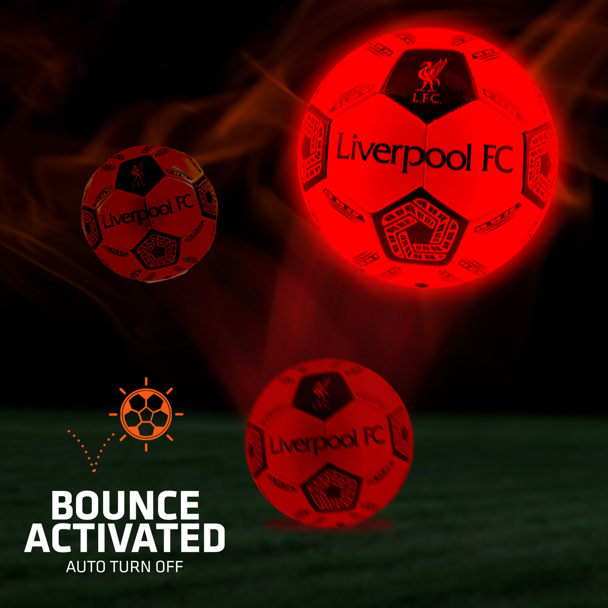 Hy-Pro Light Up Liverpool LED Football Size 5 with Impact-Activated Lights