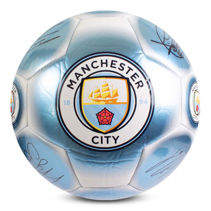 Manchester City Classic Metallic Signature Football
