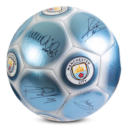 Manchester City Classic Metallic Signature Football