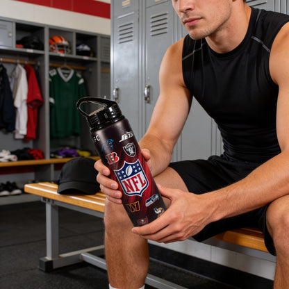 NFL 750ml Aluminium Water Bottle – American Football Water Bottle