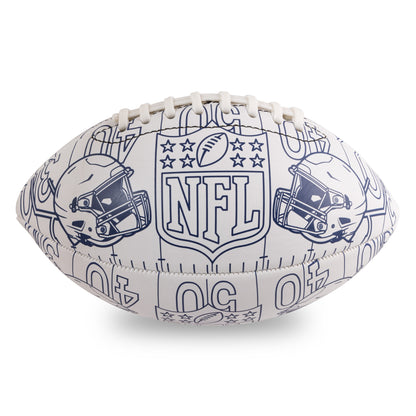 Colour in American football with NFL logo on a white background
