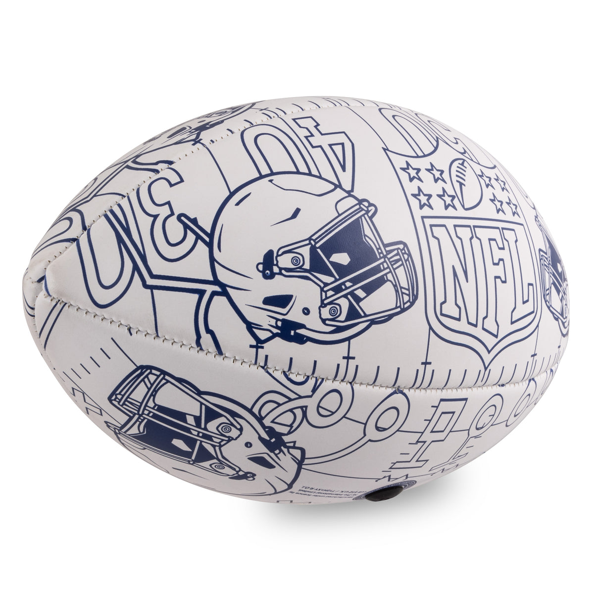 NFL American Football with colour it design on a white background