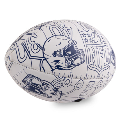 NFL American Football with colour it design on a white background