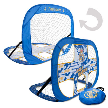 Hy-Pro Officially Licensed Real Madrid 4ft x 3ft Pop Up 2 in 1 Target Football Goal