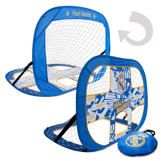 Hy-Pro Officially Licensed Real Madrid 4ft x 3ft Pop Up 2 in 1 Target Football Goal