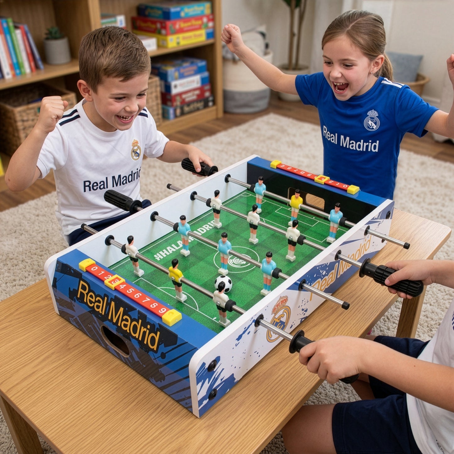 Hy-Pro Officially Licensed Real Madrid CF 20-Inch Mini Football Table