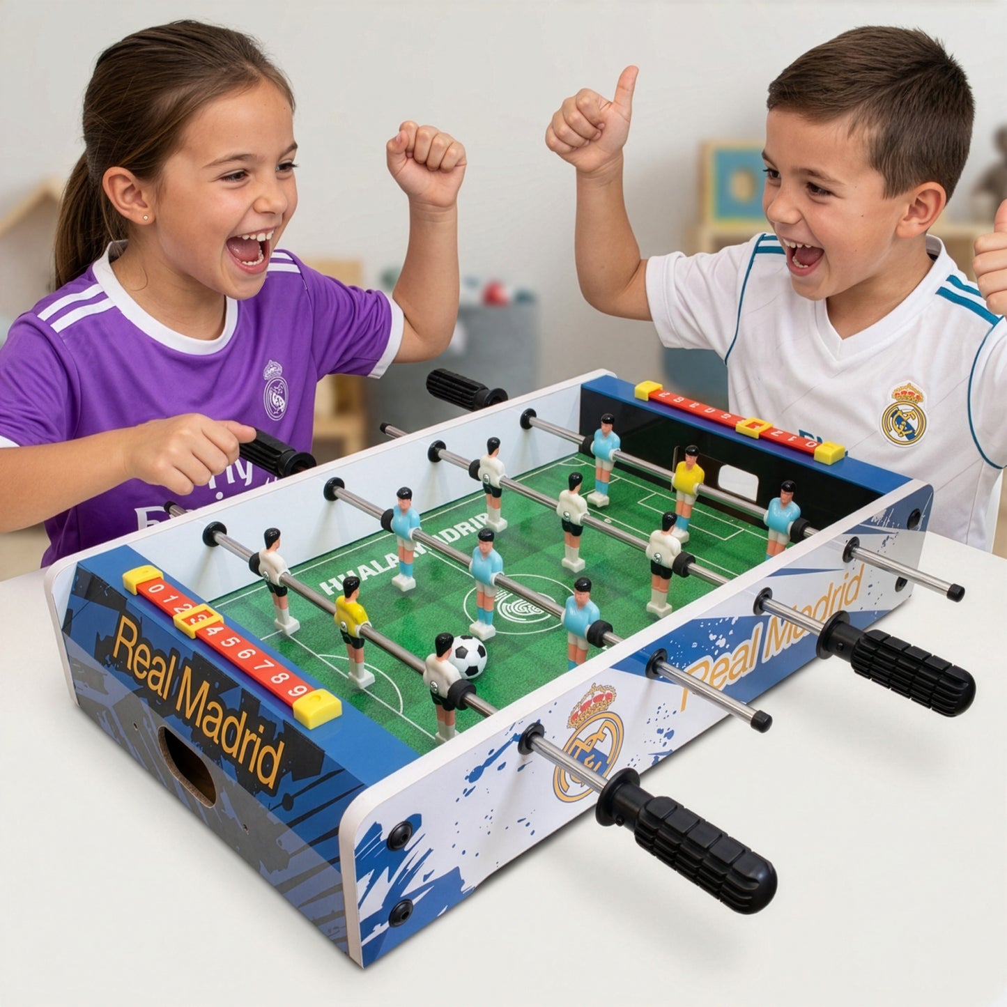 Hy-Pro Officially Licensed Real Madrid CF 20-Inch Mini Football Table