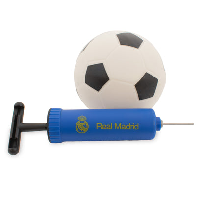 Hy-Pro Real Madrid C.F. Official Skills Goal Set – 2 Mini Goals, 4" Rubber Ball, Pump, Carry Bag & Pegs