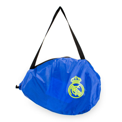 Hy-Pro Real Madrid C.F. Official Skills Goal Set – 2 Mini Goals, 4" Rubber Ball, Pump, Carry Bag & Pegs