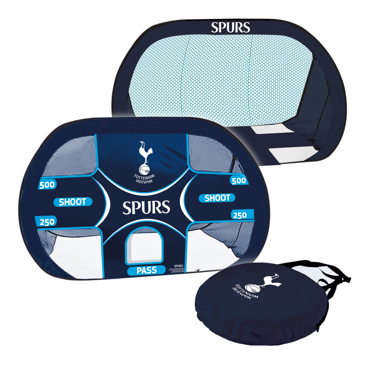 Tottenham Spurs 2-in-1 Pop Up Target Goal on a white background