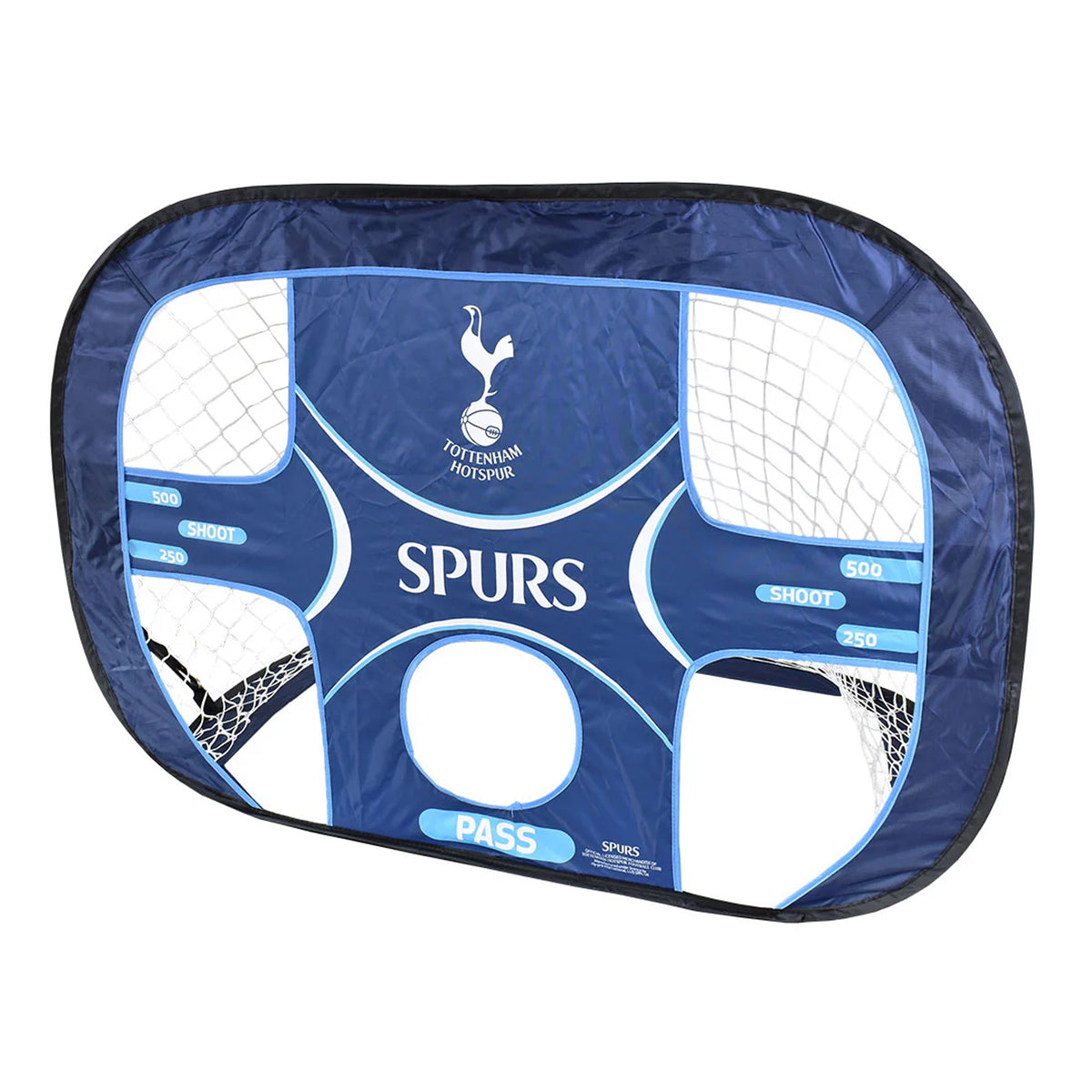 Tottenham Spurs 2-in-1 Pop Up Target Goal with 5 targets on a white background