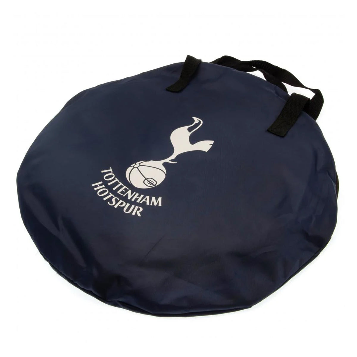 Tottenham Spurs 2-in-1 Pop Up Target Goal packed away in carry bag on a white background