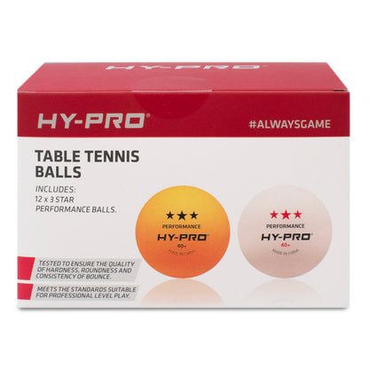 Hy-Pro 12 Pack Table Tennis Balls