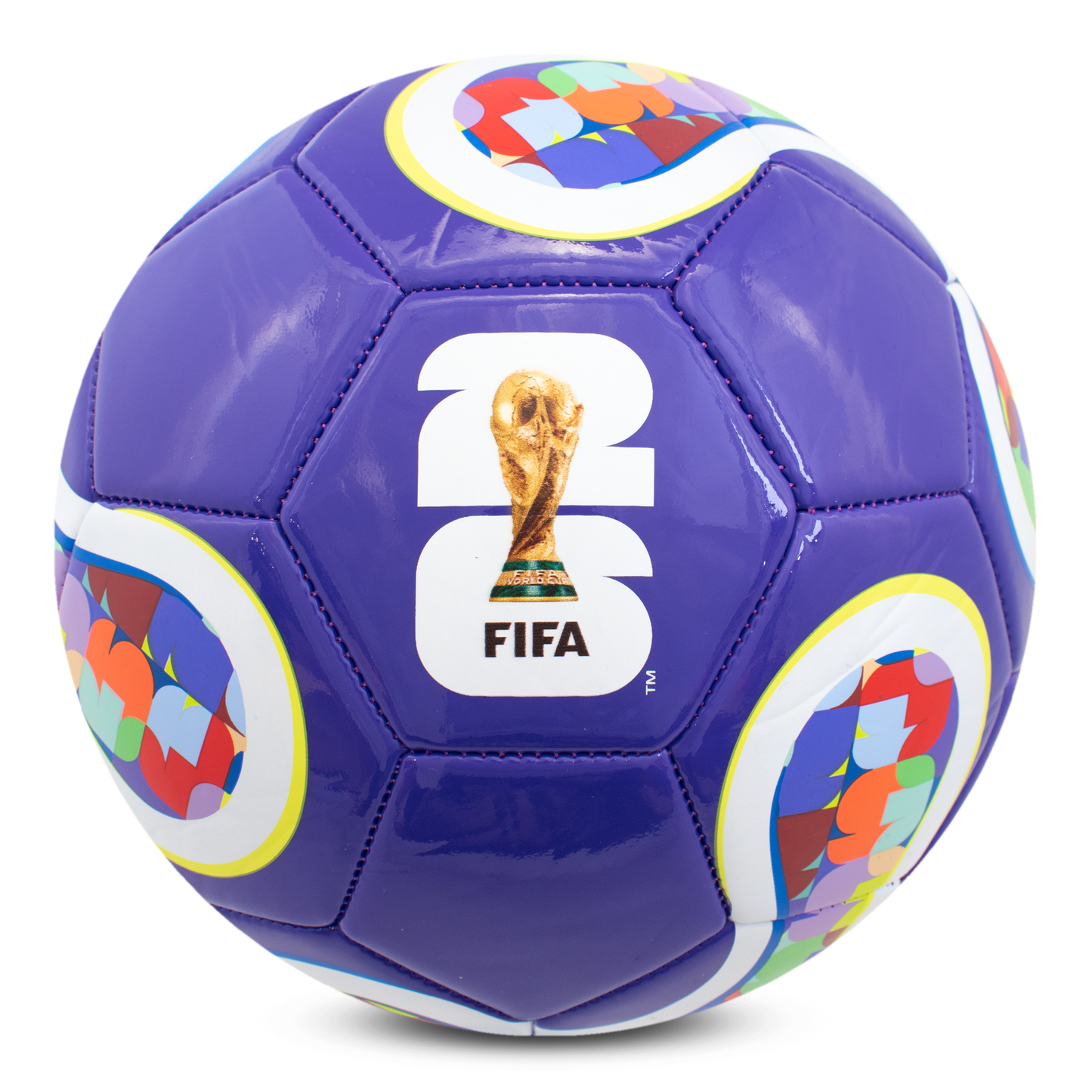 FIFA WORLD CUP 2026 SIZE 5 APOLLO FOOTBALL - PURPLE BY HY-PRO SPORTS ON ATRANSPARENT BACKGROUND