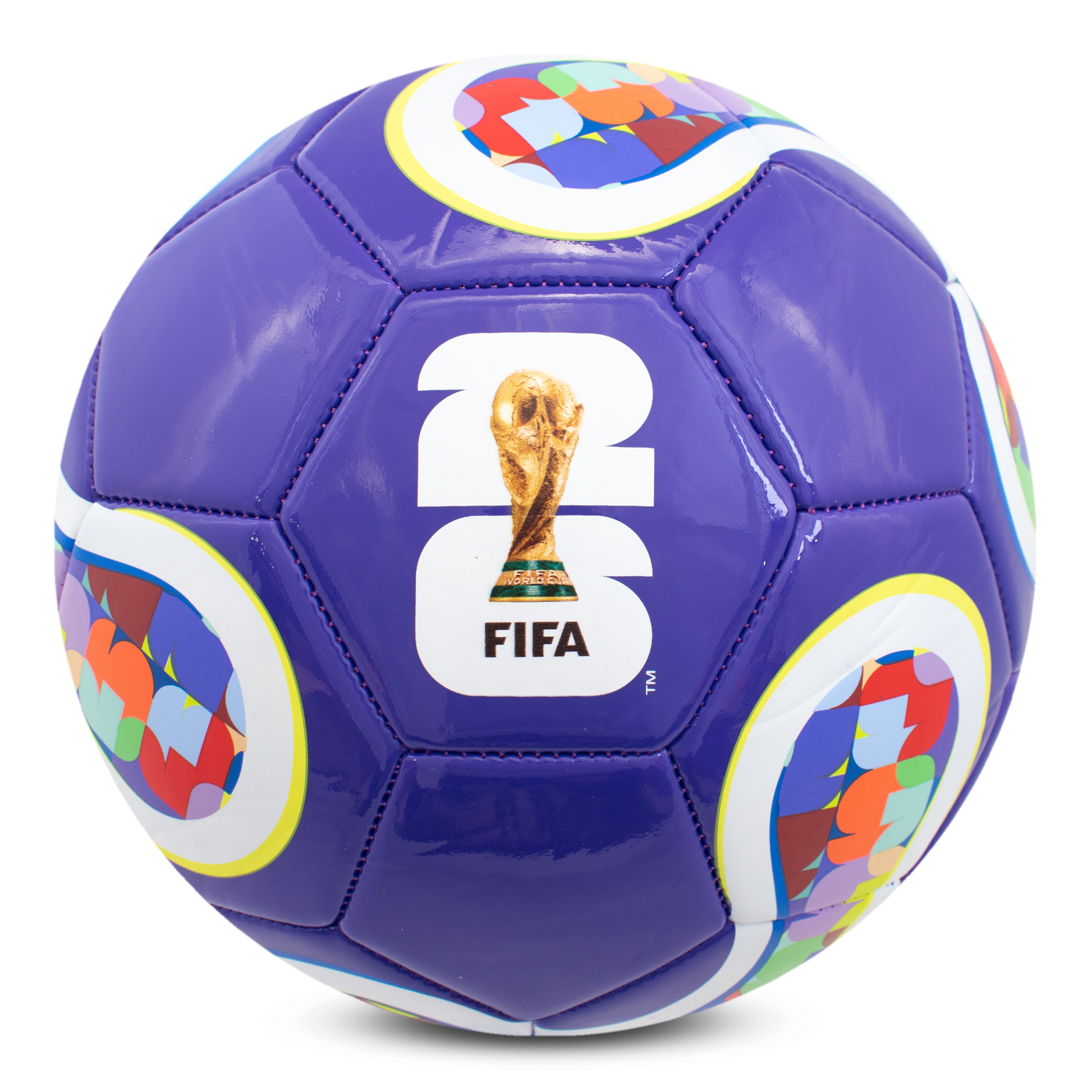 FIFA WORLD CUP 2026 SIZE 5 APOLLO FOOTBALL - PURPLE BY HY-PRO SPORTS ON ATRANSPARENT BACKGROUND