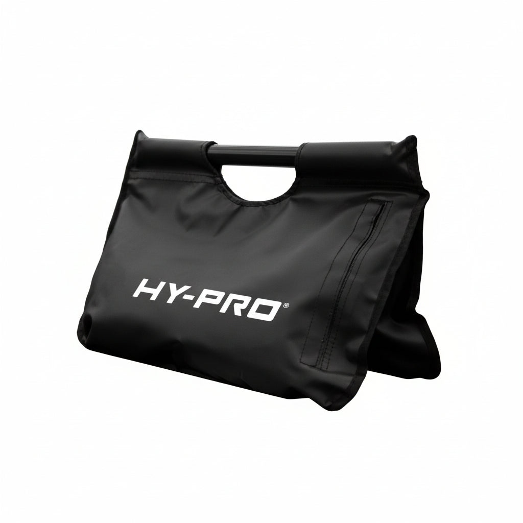 Weighted training bag from Hy-Pro Sports on a white background