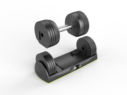 JAXJOX Adjustable Dumbbells - 22.70 KG Gym Fitness Home Exercise Fast Charging (Pair)