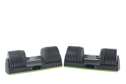 JAXJOX Adjustable Dumbbells - 22.70 KG Gym Fitness Home Exercise Fast Charging (Pair)